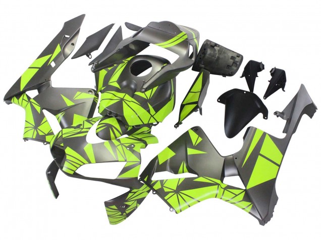 Carenado Moto Honda CBR600RR 2003-2004 - Amarillo Negro Mate