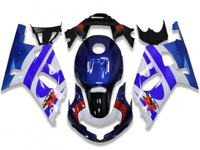 Carenado Moto Suzuki GSXR 600/750 2001-2003 - Blanco Azul Rojo Negro