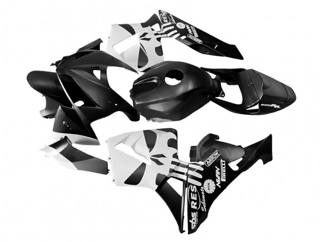 Carenados Moto Honda CBR600RR 2005-2006 - Negro Blanco