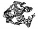 Carenado Moto Honda CBR600RR 2005-2006 - Negro Blanco Gris Camouflage