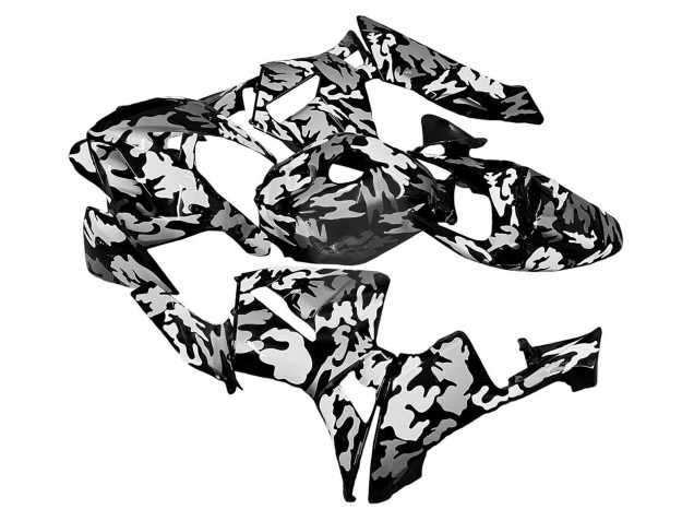 Carenado Moto Honda CBR600RR 2005-2006 - Negro Blanco Gris Camouflage