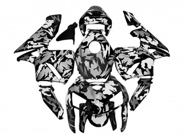 Carenado Moto Honda CBR600RR 2005-2006 - Negro Blanco Gris Camouflage