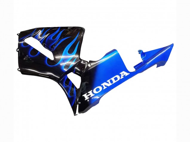 Carenados Moto Honda CBR600RR 2005-2006 - Negro Brillante Azul Llama