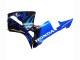 Carenados Moto Honda CBR600RR 2005-2006 - Negro Brillante Azul Llama