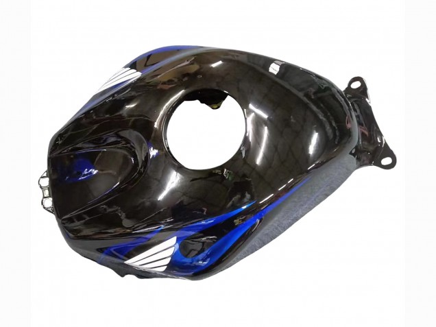 Carenados Moto Honda CBR600RR 2005-2006 - Negro Brillante Azul Llama