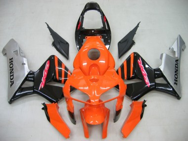 Carenado Moto Honda CBR600RR 2005-2006 - Naranja Negro Plata