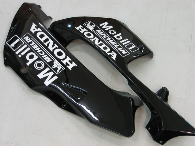 Carenado Moto Honda CBR600RR 2005-2006 - Negro Brillante Blanco West