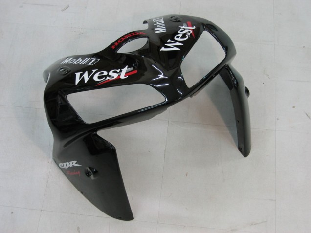 Carenado Moto Honda CBR600RR 2005-2006 - Negro Brillante Blanco West