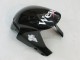 Carenado Moto Honda CBR600RR 2005-2006 - Negro Brillante Blanco West