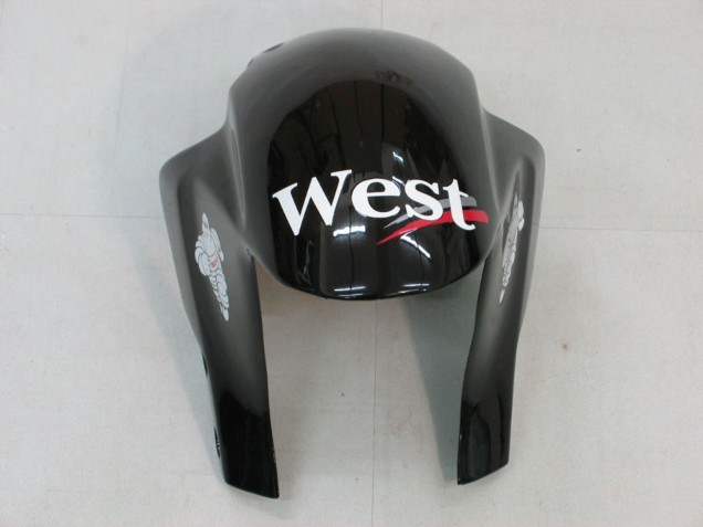 Carenado Moto Honda CBR600RR 2005-2006 - Negro Brillante Blanco West