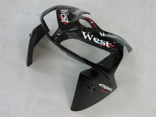 Carenado Moto Honda CBR600RR 2005-2006 - Negro Brillante Blanco West