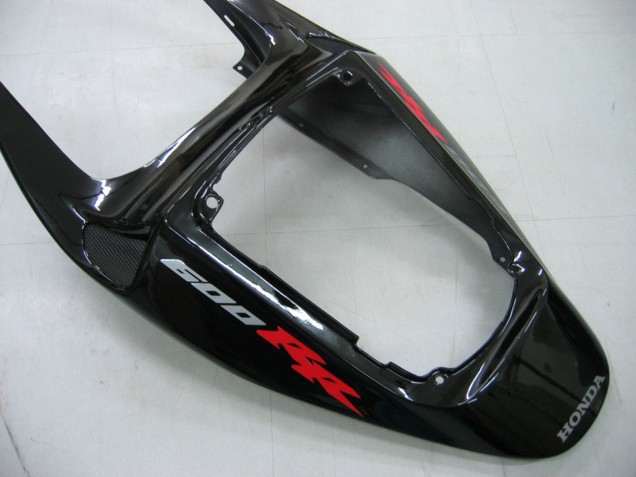 Carenado Moto Honda CBR600RR 2005-2006 - Negro Brillante Gris Llama