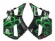 Carenado Moto Honda CBR600RR 2005-2006 - Negro Brillante Verde Llama