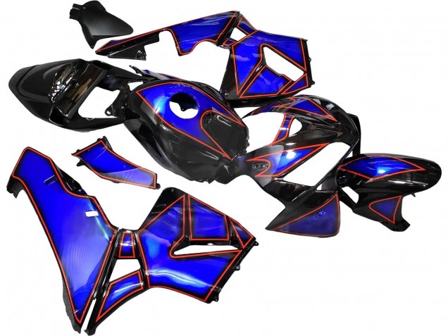 Carenado Moto Honda CBR600RR 2005-2006 - Azul Negro Rojo Línea