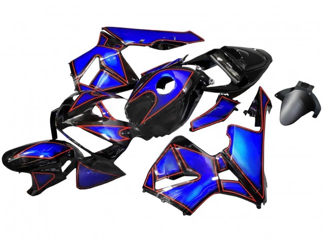 Carenado Moto Honda CBR600RR 2005-2006 - Azul Negro Rojo Línea