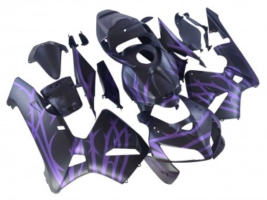Carenado Moto Honda CBR600RR 2005-2006 - Negro Mate Púrpura