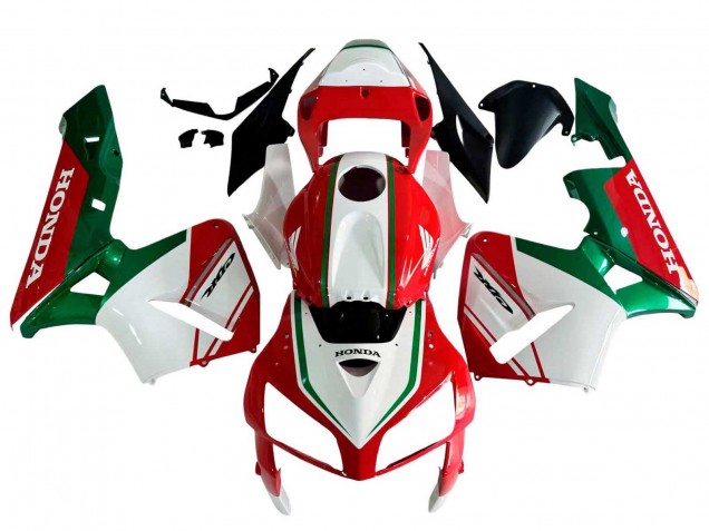 Carenado Moto Honda CBR600RR 2005-2006 - Rojo Blanco Verde