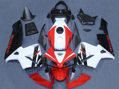 Carenado Moto Honda CBR600RR 2005-2006 - Rojo Blanco Negro