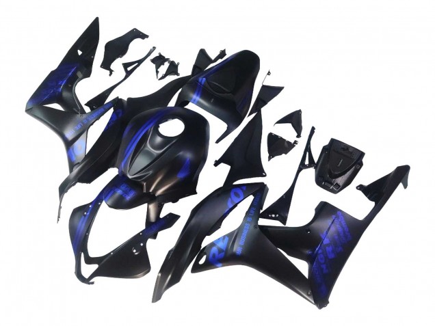 Carenado Moto Honda CBR600RR 2007-2008 - Negro Mate Azul Repsol