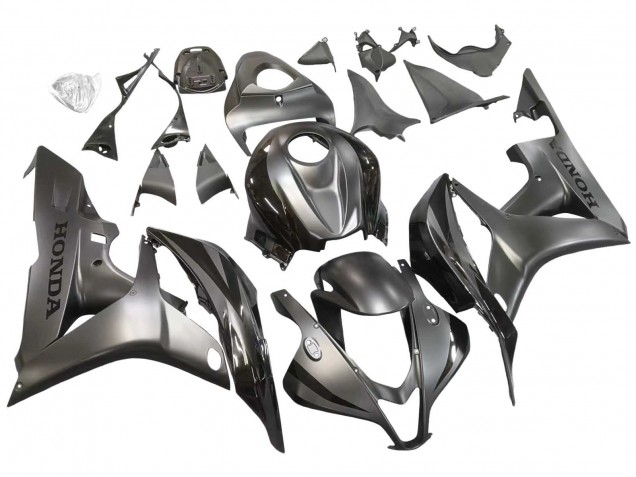 Carenados Moto Honda CBR600RR 2007-2008 - Plata Negro Brillante