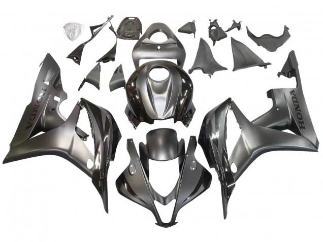 Carenados Moto Honda CBR600RR 2007-2008 - Plata Negro Brillante