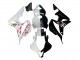 Carenado Moto Honda CBR600RR 2007-2008 - Blanco Cherry Blossom Negro Brillante Dividir