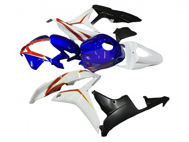 Carenado Moto Honda CBR600RR 2007-2008 - Blanco Azul Rojo Negro Brillante