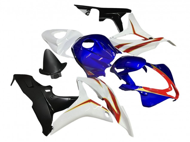 Carenado Moto Honda CBR600RR 2007-2008 - Blanco Azul Rojo Negro Brillante