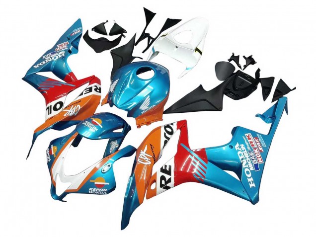 Carenado Moto Honda CBR600RR 2007-2008 - Naranja Blanco Rojo Azul Repsol