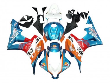 Carenado Moto Honda CBR600RR 2007-2008 - Naranja Blanco Rojo Azul Repsol