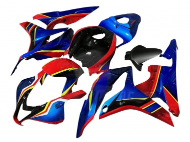 Carenado Moto Honda CBR600RR 2007-2008 - Azul Rojo Amarillo Negro Brillante