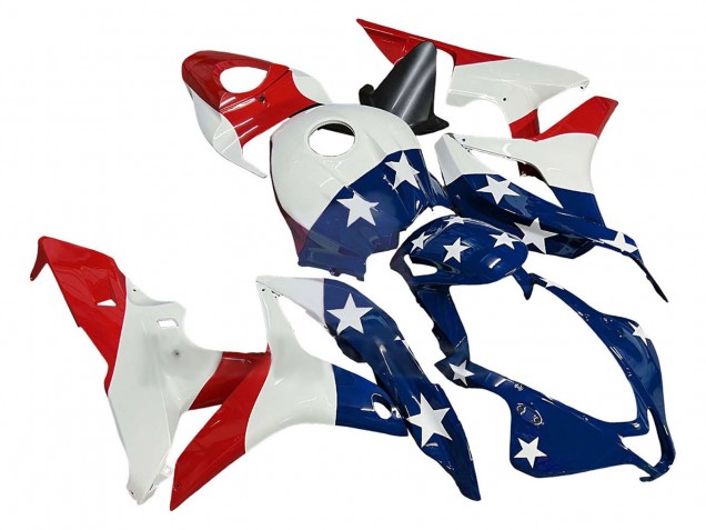 Carenado Moto Honda CBR600RR 2007-2008 - Blanco Azul Rojo Estrella