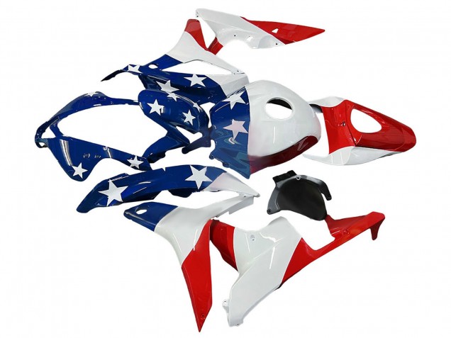 Carenado Moto Honda CBR600RR 2007-2008 - Blanco Azul Rojo Estrella