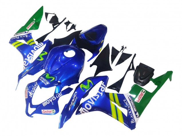 Carenado Moto Honda CBR600RR 2007-2008 - Azul Verde MoviStar Castrol