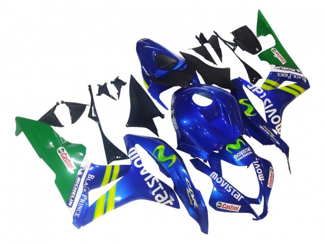 Carenado Moto Honda CBR600RR 2007-2008 - Azul Verde MoviStar Castrol