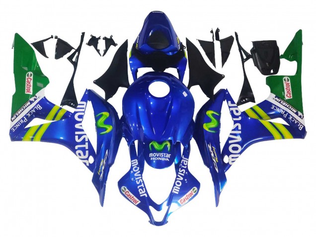 Carenado Moto Honda CBR600RR 2007-2008 - Azul Verde MoviStar Castrol