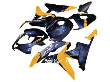 Carenado Moto Honda CBR600RR 2007-2008 - Naranja Azul Oscuro Trick Star 06