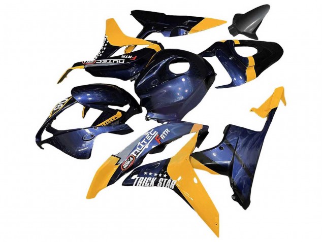 Carenado Moto Honda CBR600RR 2007-2008 - Naranja Azul Oscuro Trick Star 06