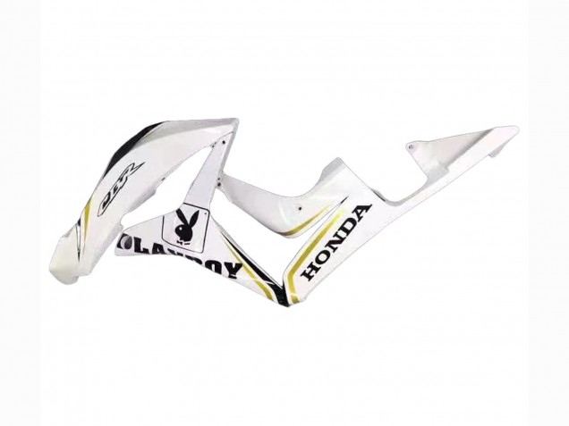 Carenados Moto Honda CBR600RR 2007-2008 - Blanco Oro Negro Brillante Playboy