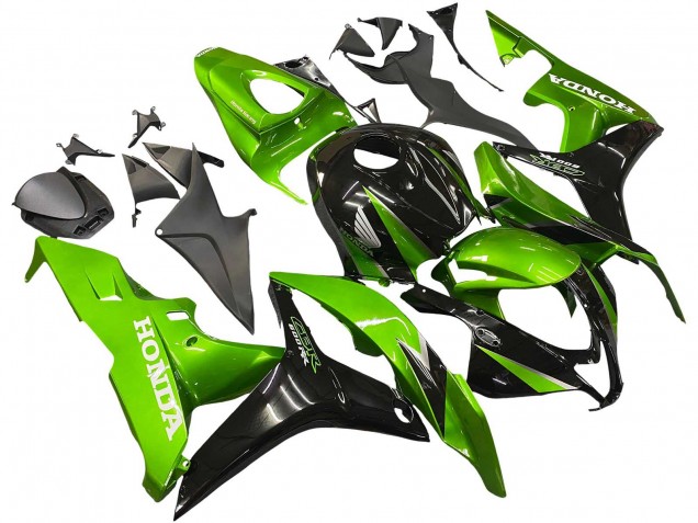Kits Carenados Moto Honda CBR600RR 2007-2008 - Verde Negro Brillante