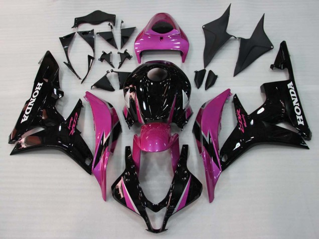 Carenado Moto Honda CBR600RR 2007-2008 - Rosa Negro Brillante Carrera