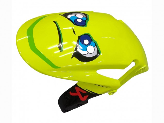 Carenado Moto Honda CBR600RR 2007-2008 - Verde Amarillo Negro Brillante Tiburón 46