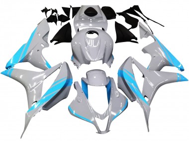 Carenado Moto Honda CBR600RR 2007-2008 - Gris Brillante Azul Claro