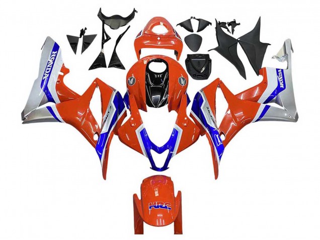 Carenado Moto Honda CBR600RR 2007-2008 - Plata Azul Rojo HRC