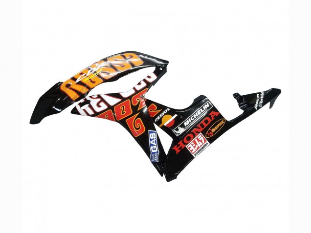 Carenado Moto Honda CBR600RR 2007-2008 - Amarillo Naranja Negro Brillante Rossi Repsol