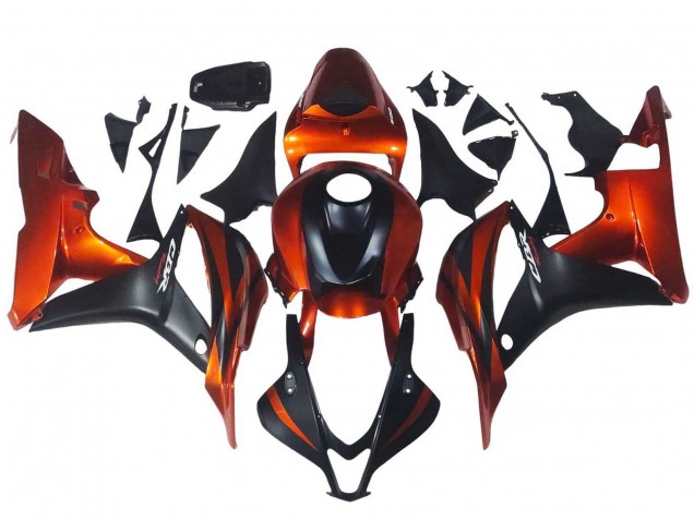 Carenados Moto Honda CBR600RR 2007-2008 - Naranja Negro Mate