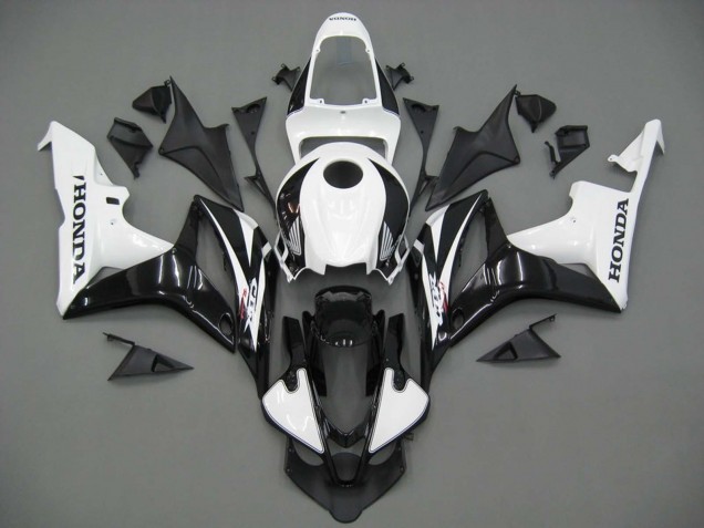 Carenado Moto Honda CBR600RR 2007-2008 - Blanco Negro Carrera