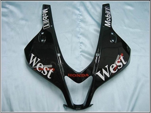 Carenado Moto Honda CBR600RR 2007-2008 - Negro Brillante Blanco West