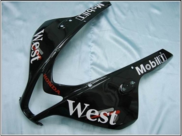 Carenado Moto Honda CBR600RR 2007-2008 - Negro Brillante Blanco West