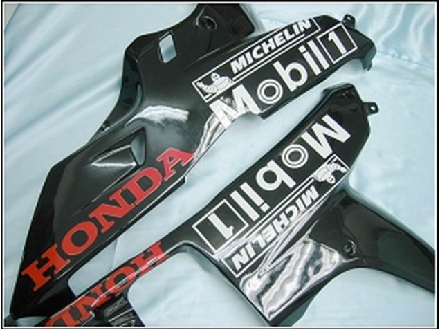 Carenado Moto Honda CBR600RR 2007-2008 - Negro Brillante Blanco West